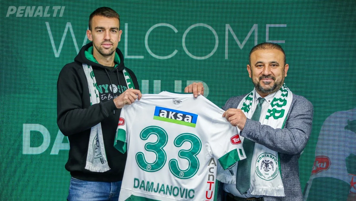 Konyaspor, 25 Yaşındaki Sırp Stoper Filip Damjanovic'i Transfer Ettiğini Duyurdu